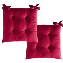 Becquet Galette de chaise carrée - Lot de 2< Décoration Textile Unie|Galette De Chaise, Housse De Chaise