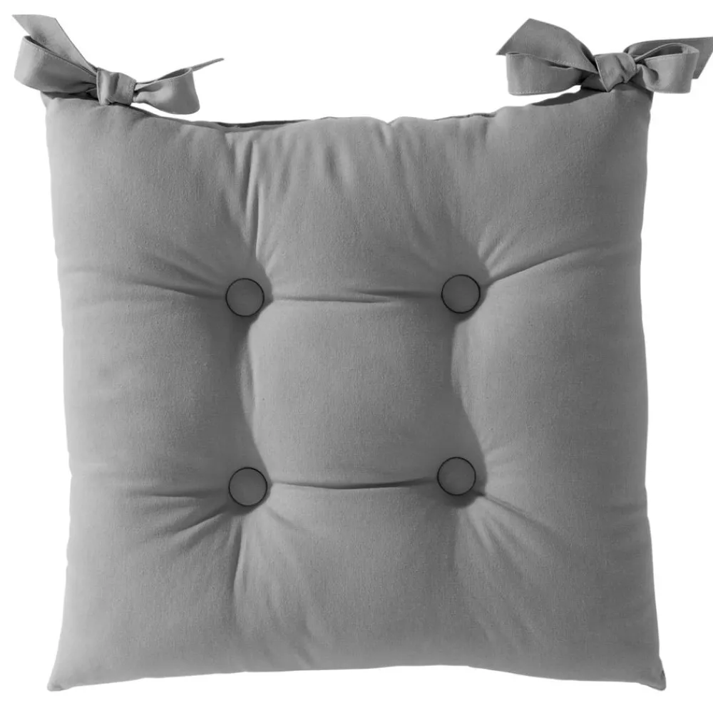 Becquet Galette de chaise carrée - Lot de 2< Décoration Textile Unie|Galette De Chaise, Housse De Chaise