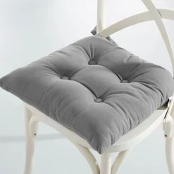 Becquet Galette de chaise carrée - Lot de 2< Décoration Textile Unie|Galette De Chaise, Housse De Chaise