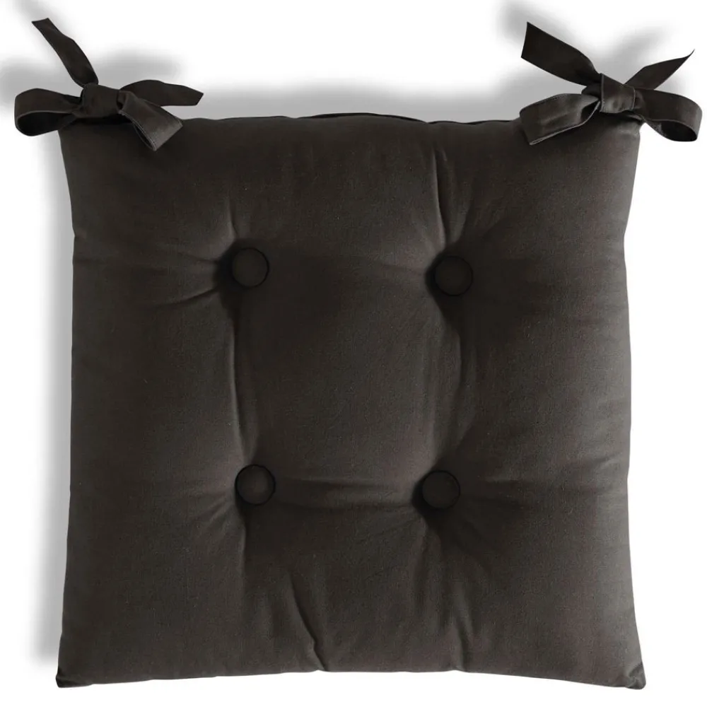 Becquet Galette de chaise carrée - Lot de 2< Décoration Textile Unie|Galette De Chaise, Housse De Chaise