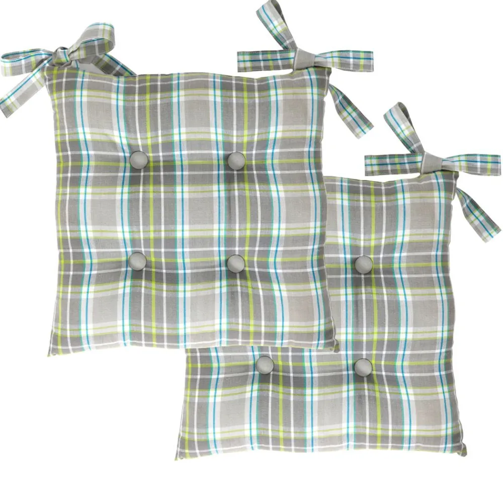 Becquet Galette de chaise carrée - Lot de 2< Décoration Textile Unie|Galette De Chaise, Housse De Chaise