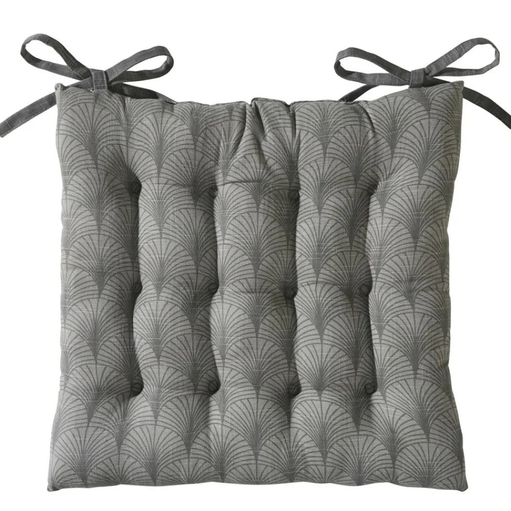 Becquet Galette de chaise carrée motif art déco< Rideau Et Déco Textile|Galette De Chaise, Housse De Chaise
