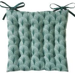 Becquet Galette de chaise carrée motif art déco< Rideau Et Déco Textile|Galette De Chaise, Housse De Chaise
