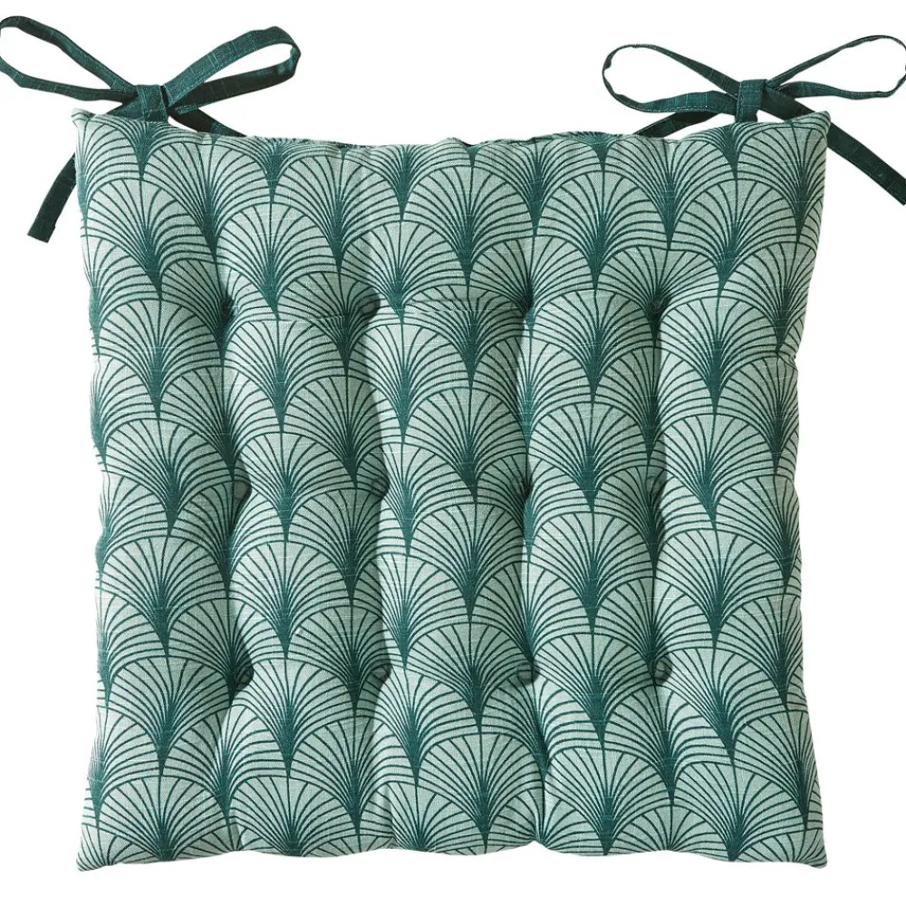 Becquet Galette de chaise carrée motif art déco< Rideau Et Déco Textile|Galette De Chaise, Housse De Chaise