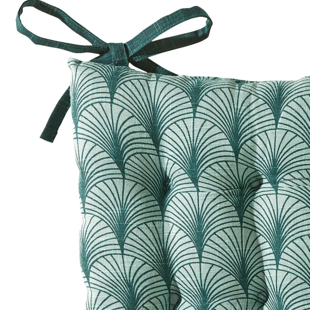 Becquet Galette de chaise carrée motif art déco< Rideau Et Déco Textile|Galette De Chaise, Housse De Chaise