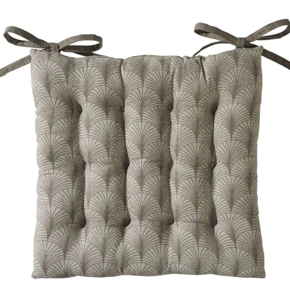Becquet Galette de chaise carrée motif art déco< Rideau Et Déco Textile|Galette De Chaise, Housse De Chaise