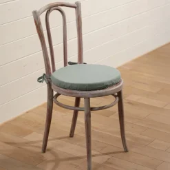 Becquet Galette de chaise enduite ronde spécial extérieur - Lot de 2< Rideau Et Déco Textile|Décoration Textile Unie