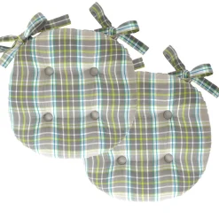 Becquet Galette de chaise ronde - lot de 2< Rideau Et Déco Textile|Décoration Textile Unie