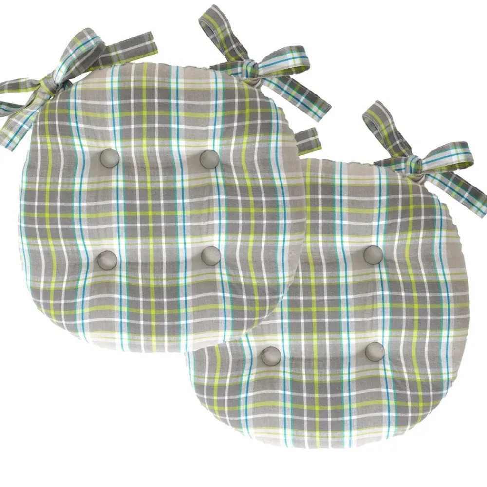 Becquet Galette de chaise ronde - lot de 2< Rideau Et Déco Textile|Décoration Textile Unie