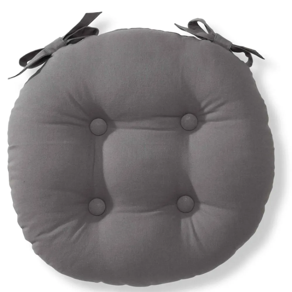 Becquet Galette de chaise ronde - lot de 2< Rideau Et Déco Textile|Décoration Textile Unie