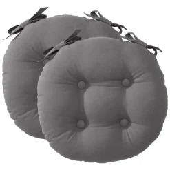 Becquet Galette de chaise ronde - lot de 2< Rideau Et Déco Textile|Décoration Textile Unie