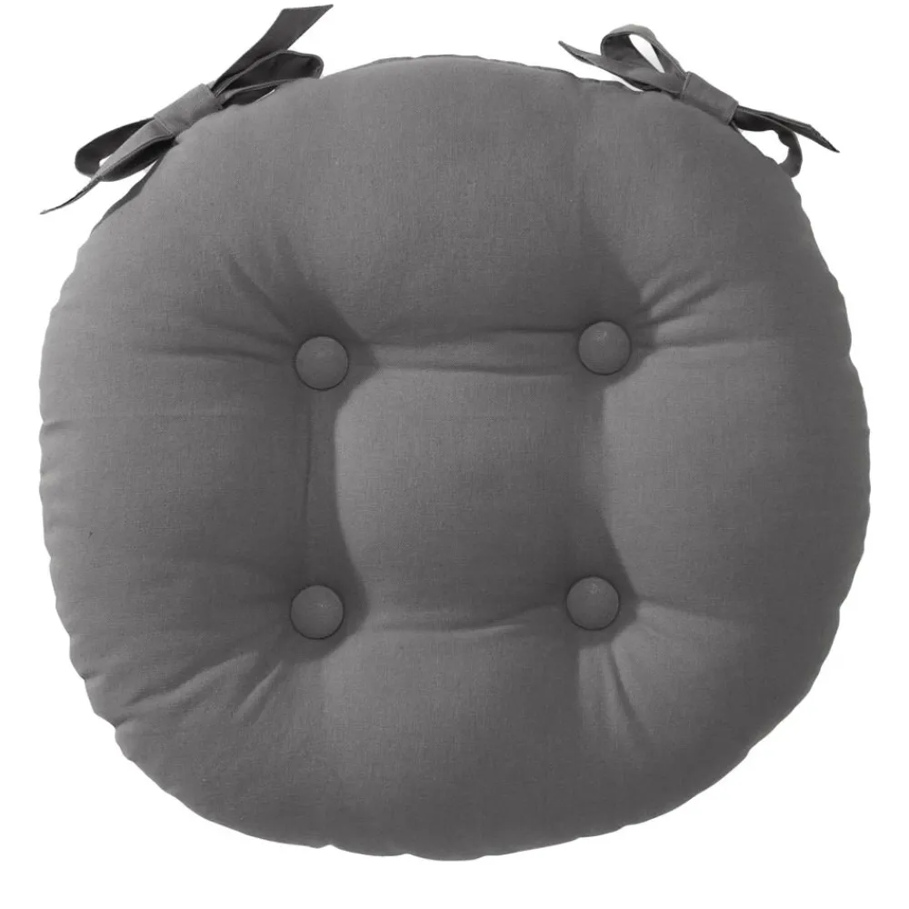 Becquet Galette de chaise ronde - lot de 2< Rideau Et Déco Textile|Décoration Textile Unie