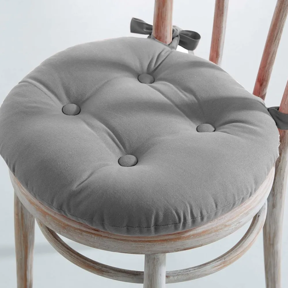 Becquet Galette de chaise ronde - lot de 2< Rideau Et Déco Textile|Décoration Textile Unie