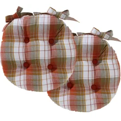 Becquet Galette de chaise ronde - lot de 2< Rideau Et Déco Textile|Décoration Textile Unie