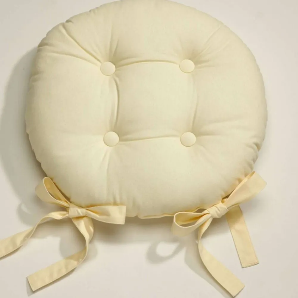 Becquet Galette de chaise ronde - lot de 2< Rideau Et Déco Textile|Décoration Textile Unie