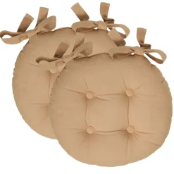 Becquet Galette de chaise ronde - lot de 2< Rideau Et Déco Textile|Décoration Textile Unie
