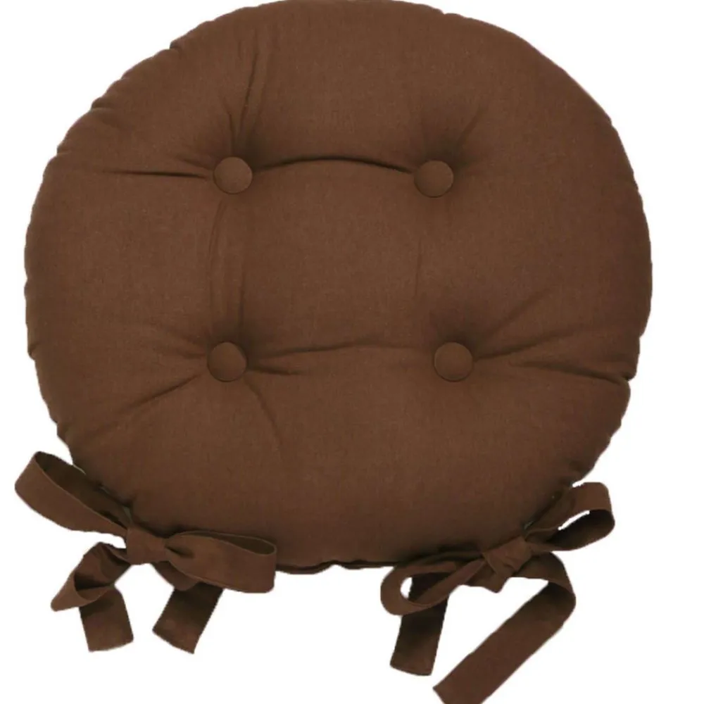 Becquet Galette de chaise ronde - lot de 2< Rideau Et Déco Textile|Décoration Textile Unie