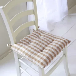 Becquet Galette de chaise vichy – lot de 2< Galette De Chaise, Housse De Chaise|Galette, Housse De Chaise