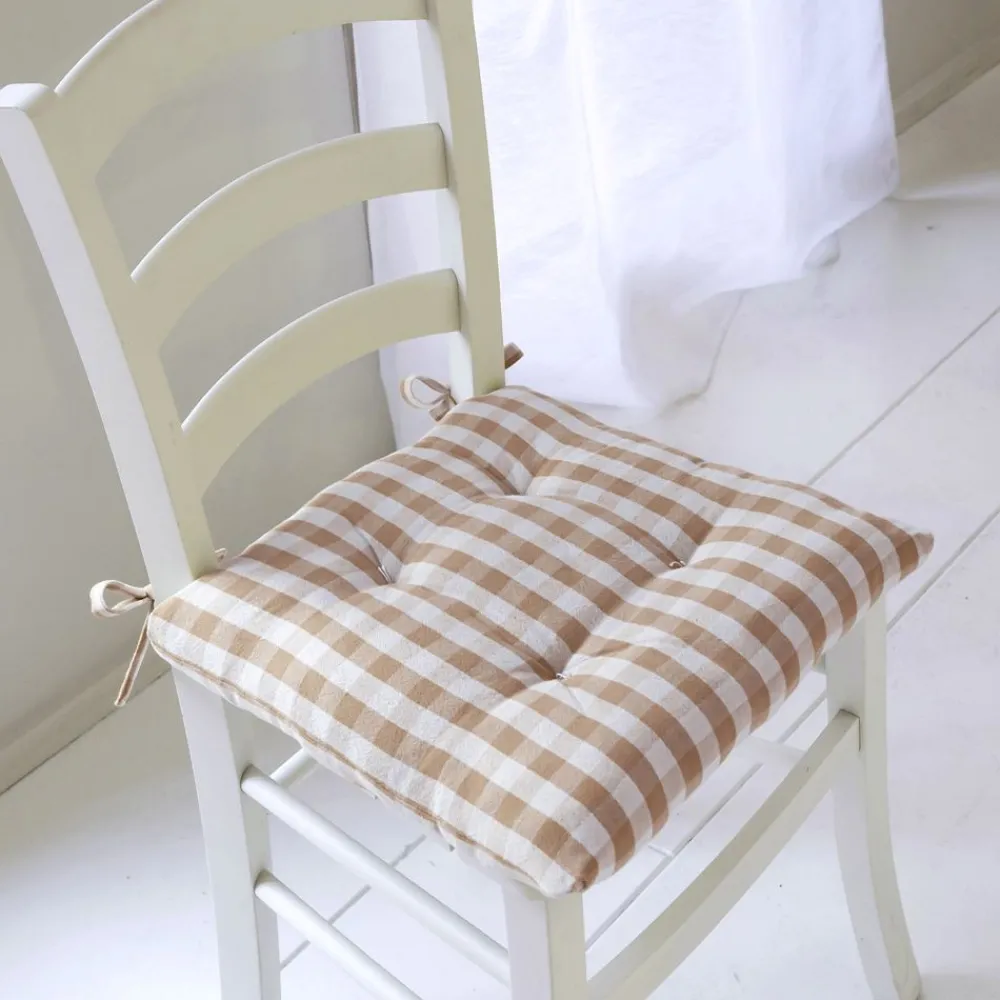 Becquet Galette de chaise vichy – lot de 2< Galette De Chaise, Housse De Chaise|Galette, Housse De Chaise
