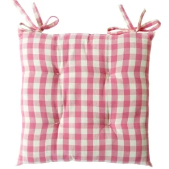 Becquet Galette de chaise vichy – lot de 2< Galette De Chaise, Housse De Chaise|Galette, Housse De Chaise