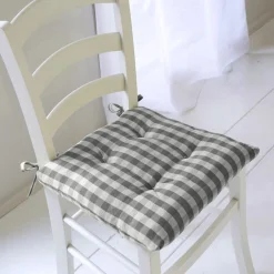 Becquet Galette de chaise vichy – lot de 2< Galette De Chaise, Housse De Chaise|Galette, Housse De Chaise