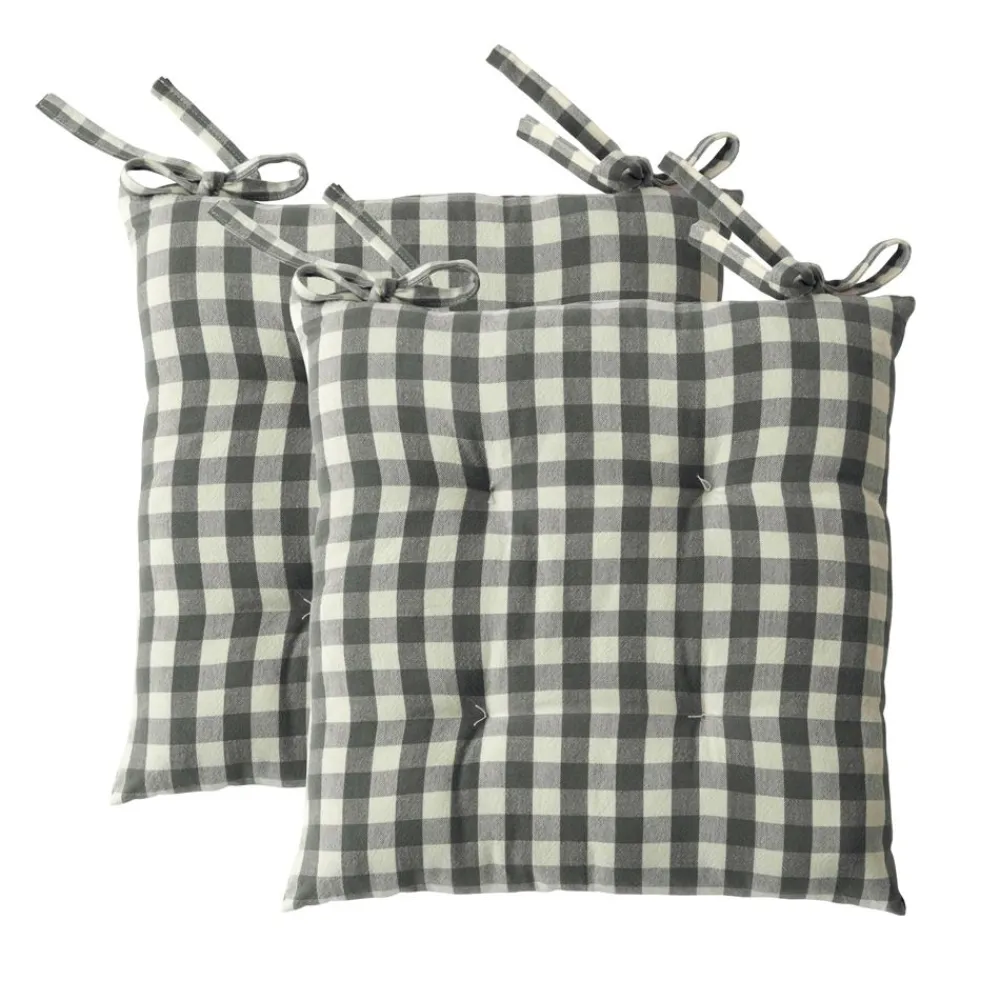 Becquet Galette de chaise vichy – lot de 2< Galette De Chaise, Housse De Chaise|Galette, Housse De Chaise