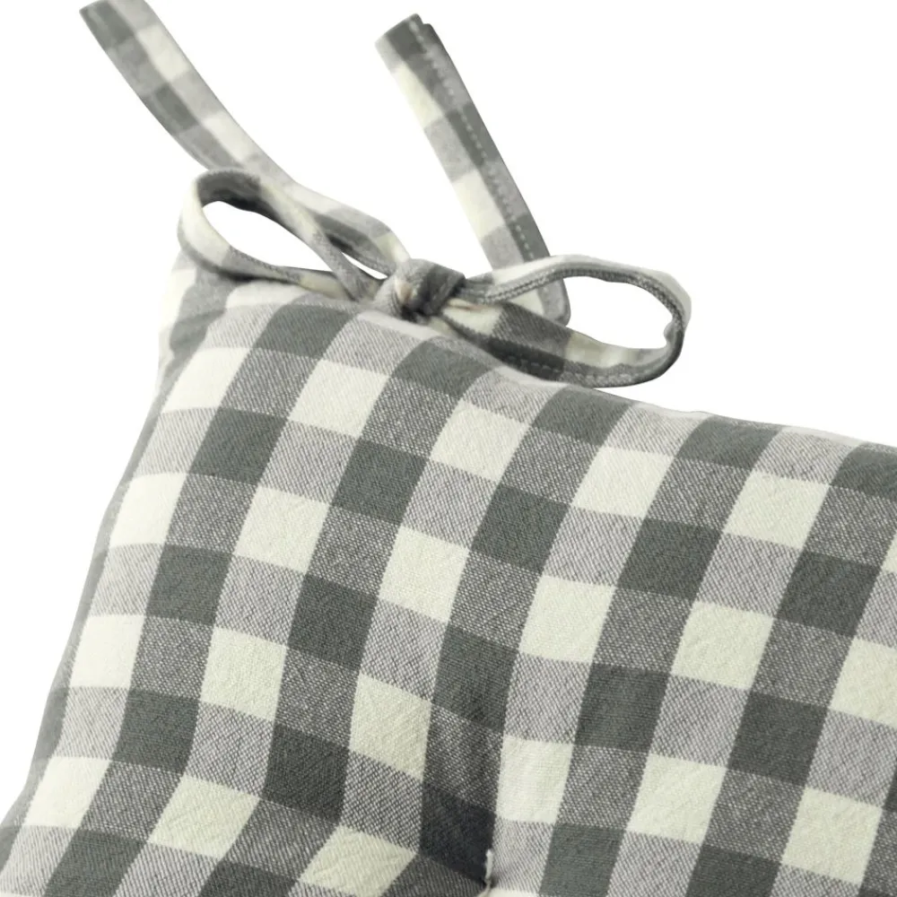 Becquet Galette de chaise vichy – lot de 2< Galette De Chaise, Housse De Chaise|Galette, Housse De Chaise