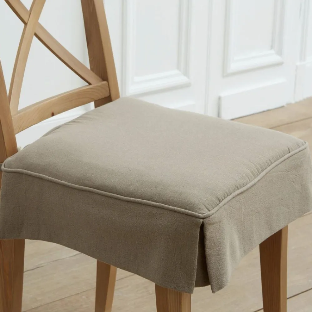 Becquet Galette de chaise volants plats< Décoration Textile Unie|Galette De Chaise, Housse De Chaise