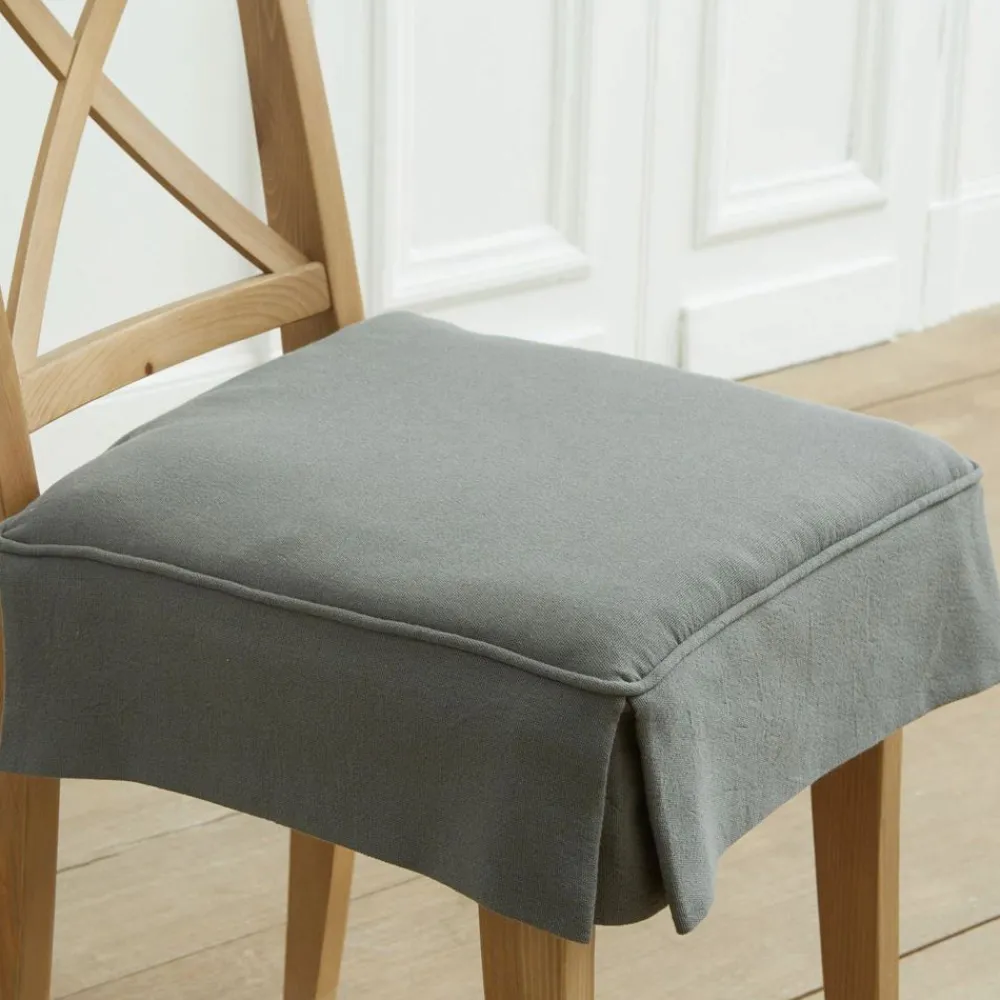 Becquet Galette de chaise volants plats< Décoration Textile Unie|Galette De Chaise, Housse De Chaise