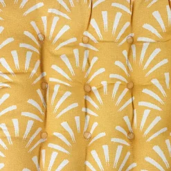 Becquet Galettes de chaise motif palmettes spécial extérieur - Lot de 2< Rideau Et Déco Textile|Galette De Chaise, Housse De Chaise