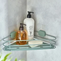 Becquet Gamme accessoires salle de bains en métal bleu vert - COMPACTOR®< Accessoires De Salle De Bain|Idées Salle De Bain