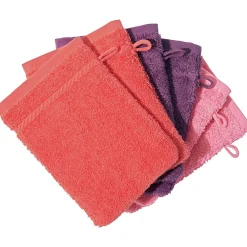 Becquet Gants de toilette unis - Lot de 6< Serviette De Bain Unie|Peignoir De Bain Adulte