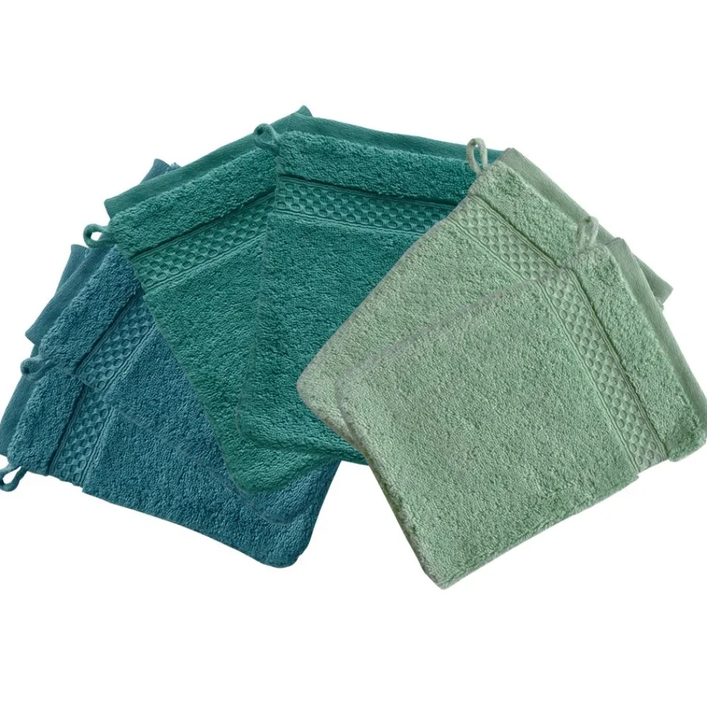 Becquet Gants de toilette unis Airdrop® - Lot de 6< Serviette De Bain Unie|Les Matières