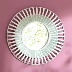 Becquet Grand miroir rond en bambou< Décoration Murale|Décoration