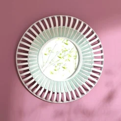 Becquet Grand miroir rond en bambou< Décoration Murale|Décoration