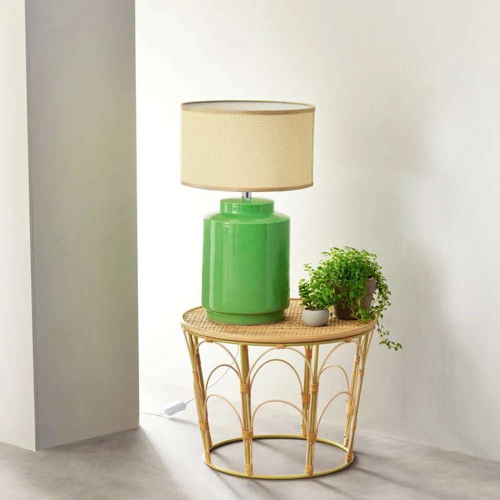 Becquet Grande lampe à poser pied en céramique< Luminaire|Décoration