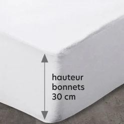 Becquet Housse alèse - Bouclette épaisse Essential grands bonnets - ÉCORESPONSABLE - ANTITRANSPIRANT< Les Matières|Protection Literie
