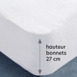 Becquet Housse alèse Bi-ome - MOLLETON TRÈS ÉPAIS - TRIPLE PROTECTION< Protection Literie|Protections Literie