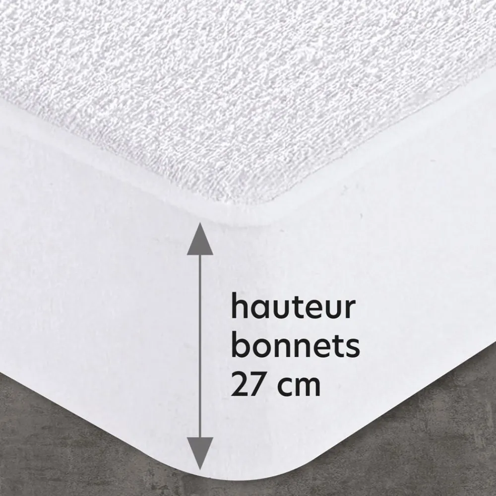 Becquet Housse alèse bouclette MICROFIBRE ÉCORESPONSABLE - IMPERMÉABLE - RESPIRANT< Protection Literie|Protections Literie
