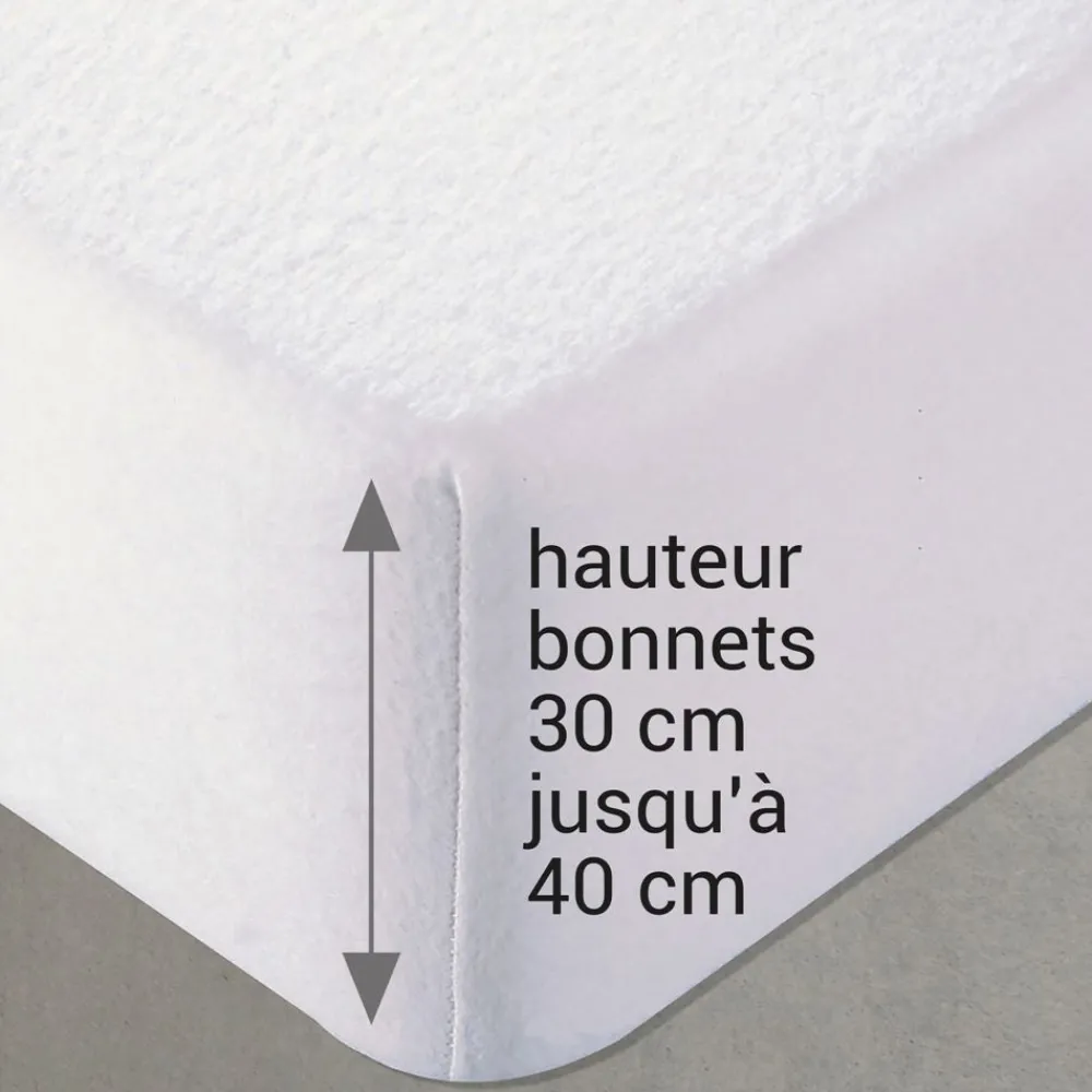 Becquet Housse alèse MOLLETON EXTENSIBLE grands bonnets< Les Matières|Protection Literie