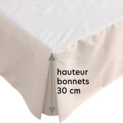 Becquet Housse CACHE-SOMMIER à volants< Protection Literie|Protections Literie