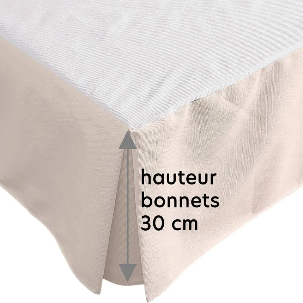 Becquet Housse CACHE-SOMMIER à volants< Protection Literie|Protections Literie