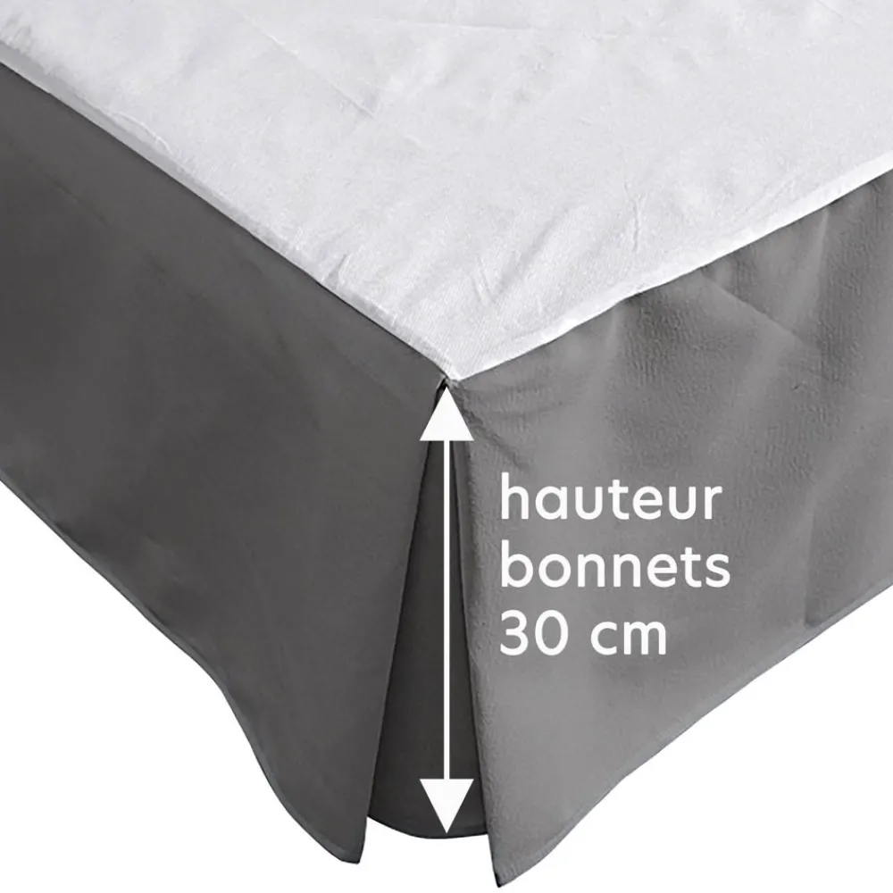 Becquet Housse CACHE-SOMMIER à volants< Protection Literie|Protections Literie