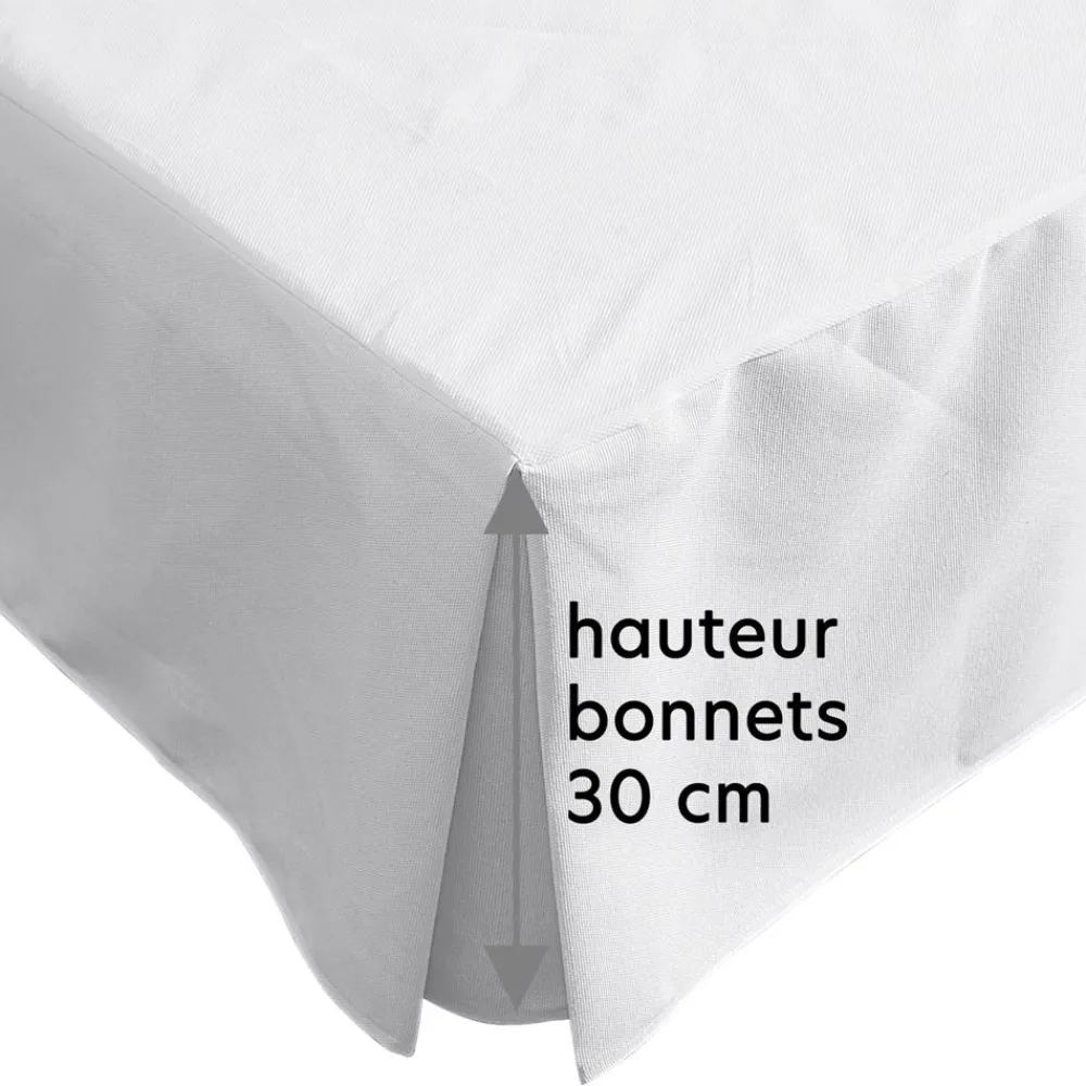 Becquet Housse CACHE-SOMMIER à volants< Protection Literie|Protections Literie