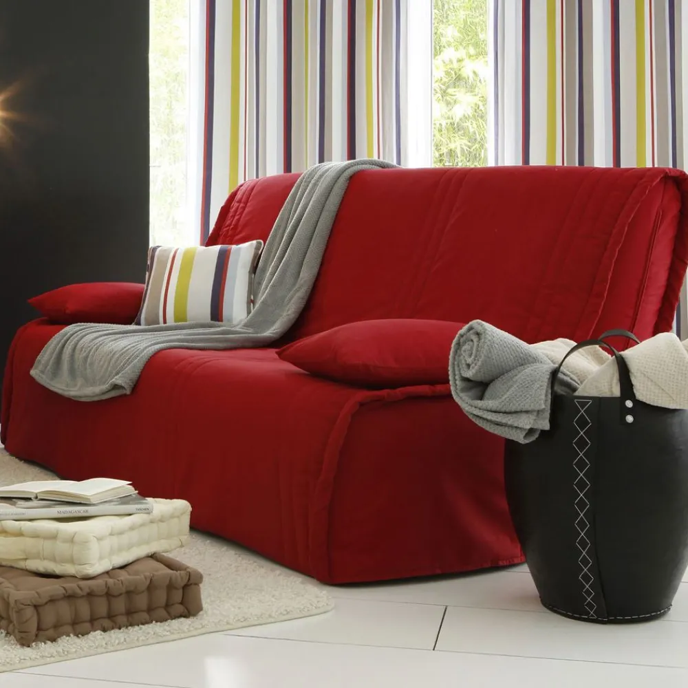 Becquet Housse clic-clac et BZ matelassée< Décoration Textile Unie|Housse De Canapé, Housse De Fauteuil