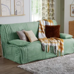 Becquet Housse clic-clac et BZ toucher peau de pêche< Rideau Et Déco Textile|Housse De Canapé, Housse De Fauteuil
