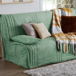Becquet Housse clic-clac et BZ toucher peau de pêche< Rideau Et Déco Textile|Housse De Canapé, Housse De Fauteuil