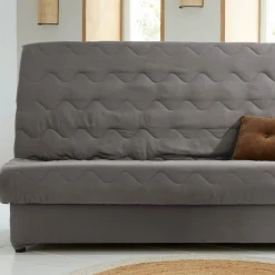 Becquet Housse clic-clac suédine< Rideau Et Déco Textile|Décoration Textile Unie