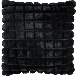 Becquet Housse coussin et coussin polochon imitation fourrure matelassée< Rideau Et Déco Textile|Coussin, Housse De Coussin