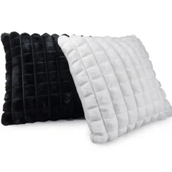 Becquet Housse coussin et coussin polochon imitation fourrure matelassée< Rideau Et Déco Textile|Coussin, Housse De Coussin